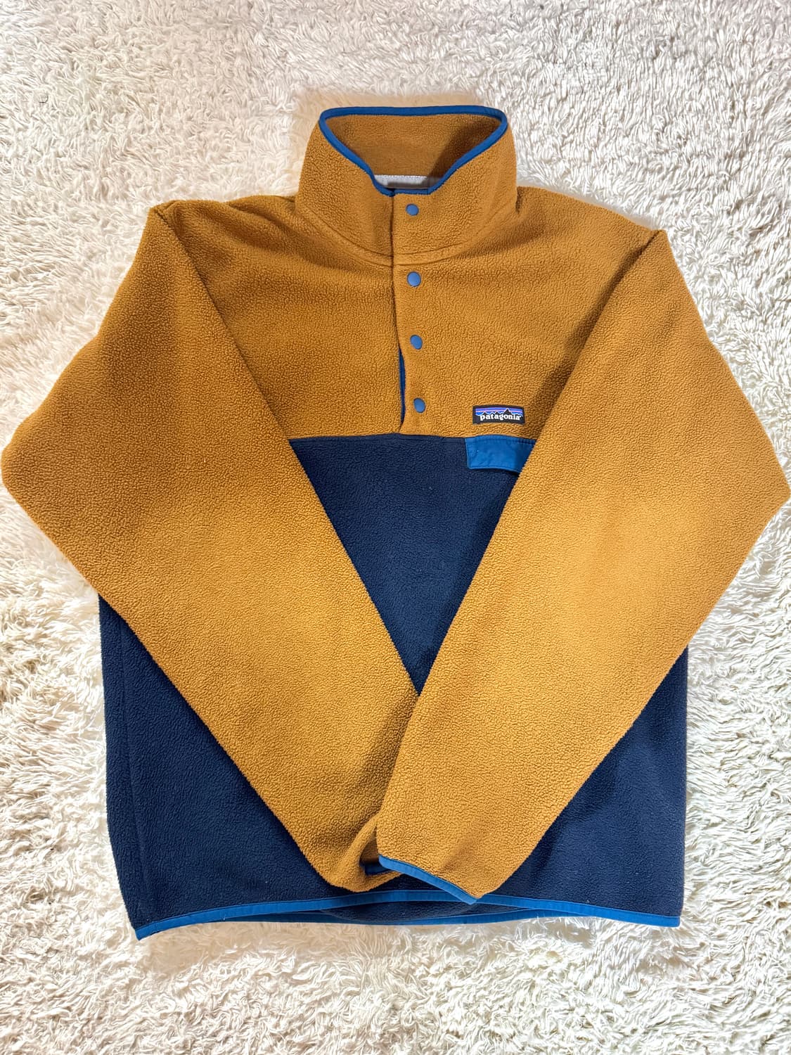 [95] 파타고니아 신칠라 스냅티 브라운블루 상품이미지1