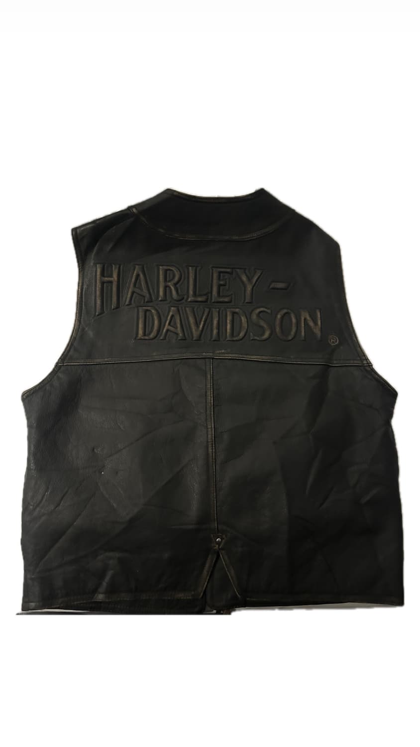 80s-90s 할리데이비슨 레더 베스트 상품이미지2