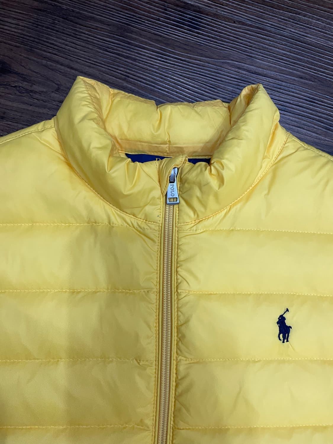 폴로 랄프로렌 다운 푸퍼 베스트 패딩조끼 옐로우 상품이미지1
