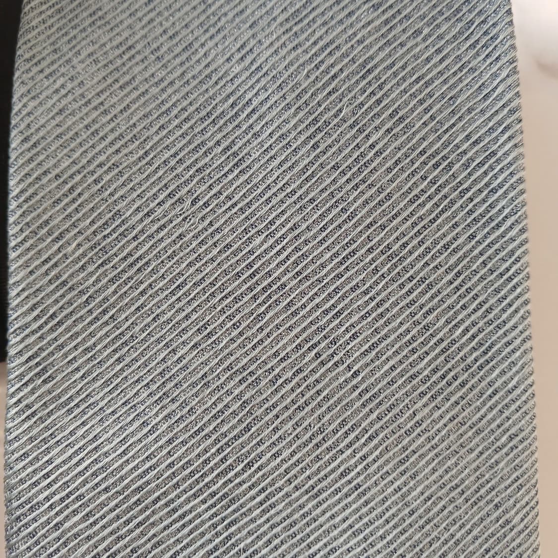 니나리치 실크 실버 텍스처 패턴 넥타이 9.9cm A등급 A19682
 상품이미지6