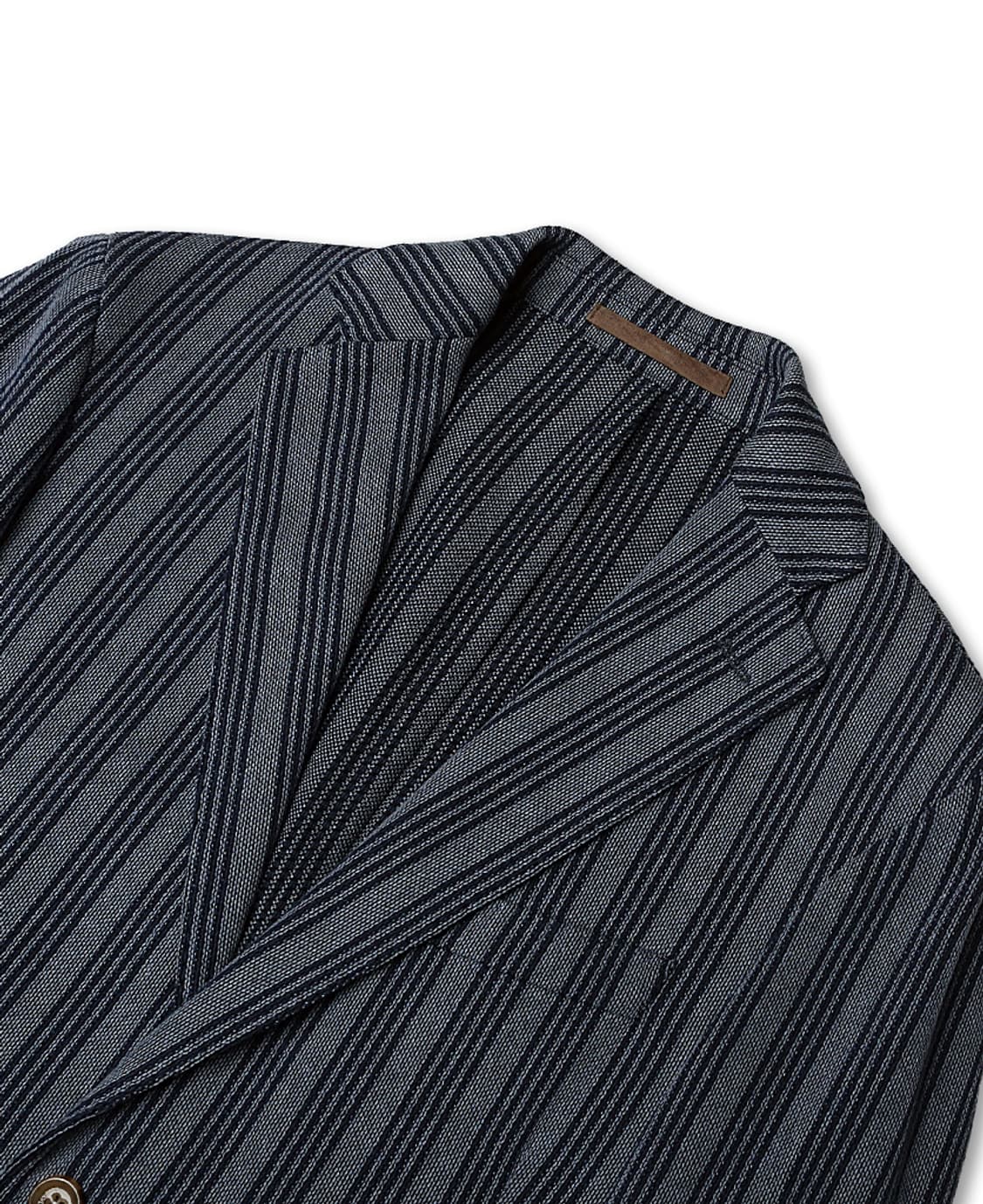 일레븐티 [Eleventy] 빈티지 클래식 스트라이프 니트 텍스처 자켓 상품이미지2