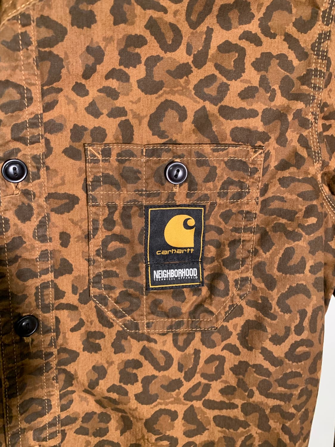 네이버후드 칼하트 레오파드 셔츠 상품이미지2