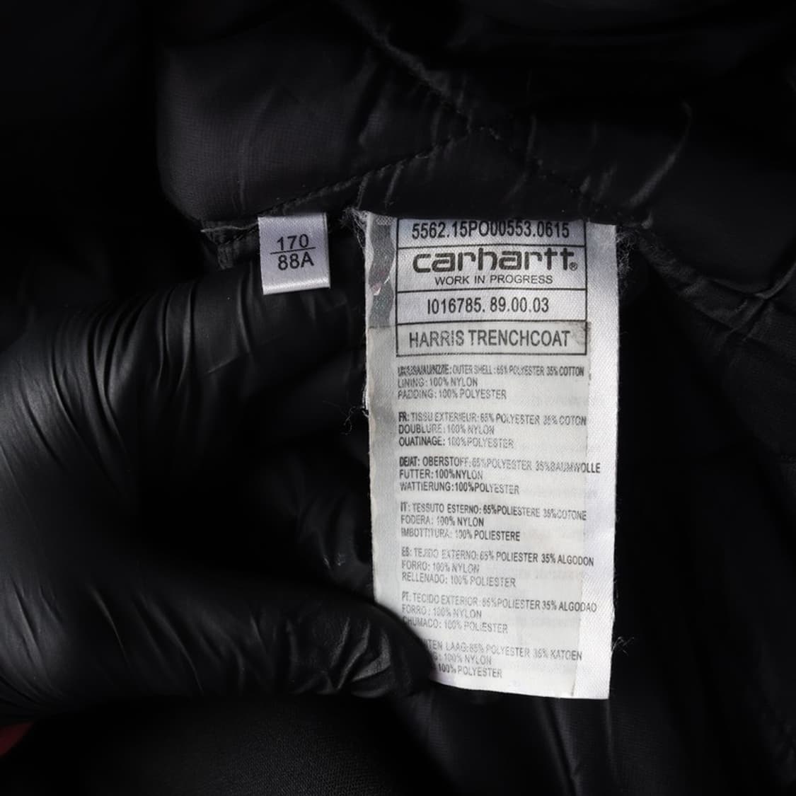 칼하트 WIP 해리스 트렌치 코트 S 상품이미지7