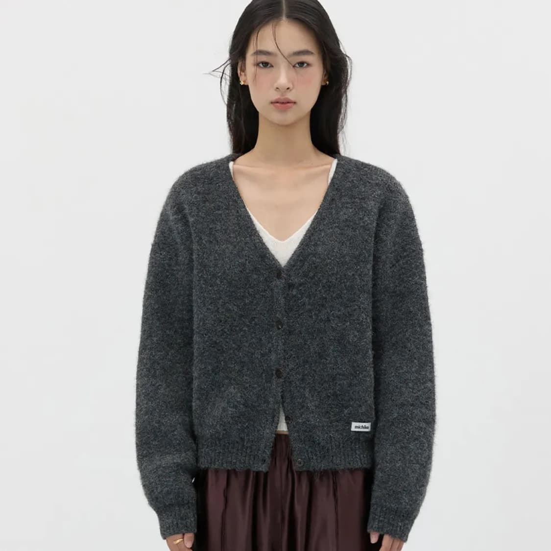 미치코런던 코시노 Heavy wool knit cardigan 상품이미지1