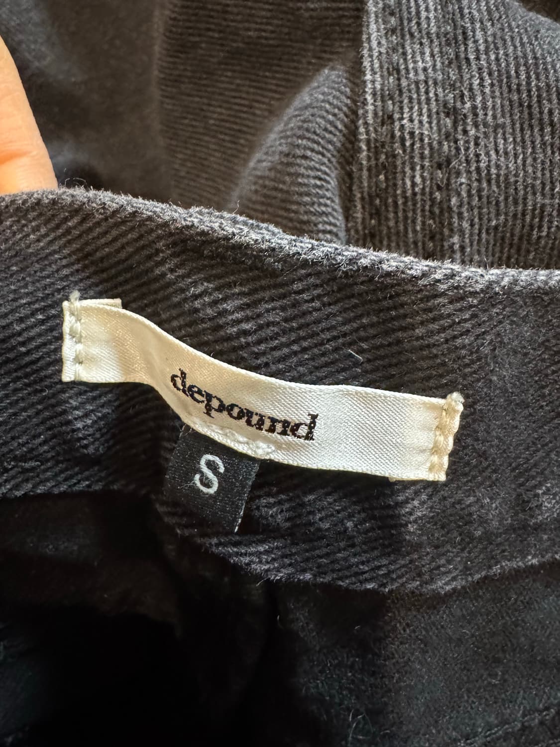 depound 드파운드 블랙 데님 팬츠 상품이미지3