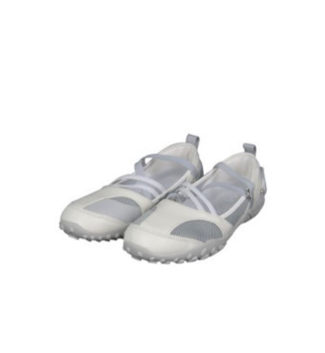 [ojos] Strap Embossing Toe Shoes Ivory 상품이미지1