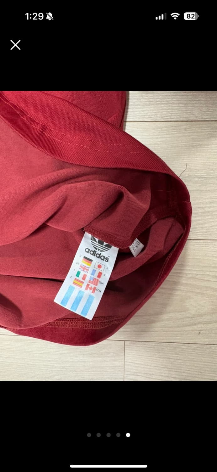 아디다스 버건디 2002 레트로 긴팔 티셔츠 95, 레프리셔츠 상품이미지5