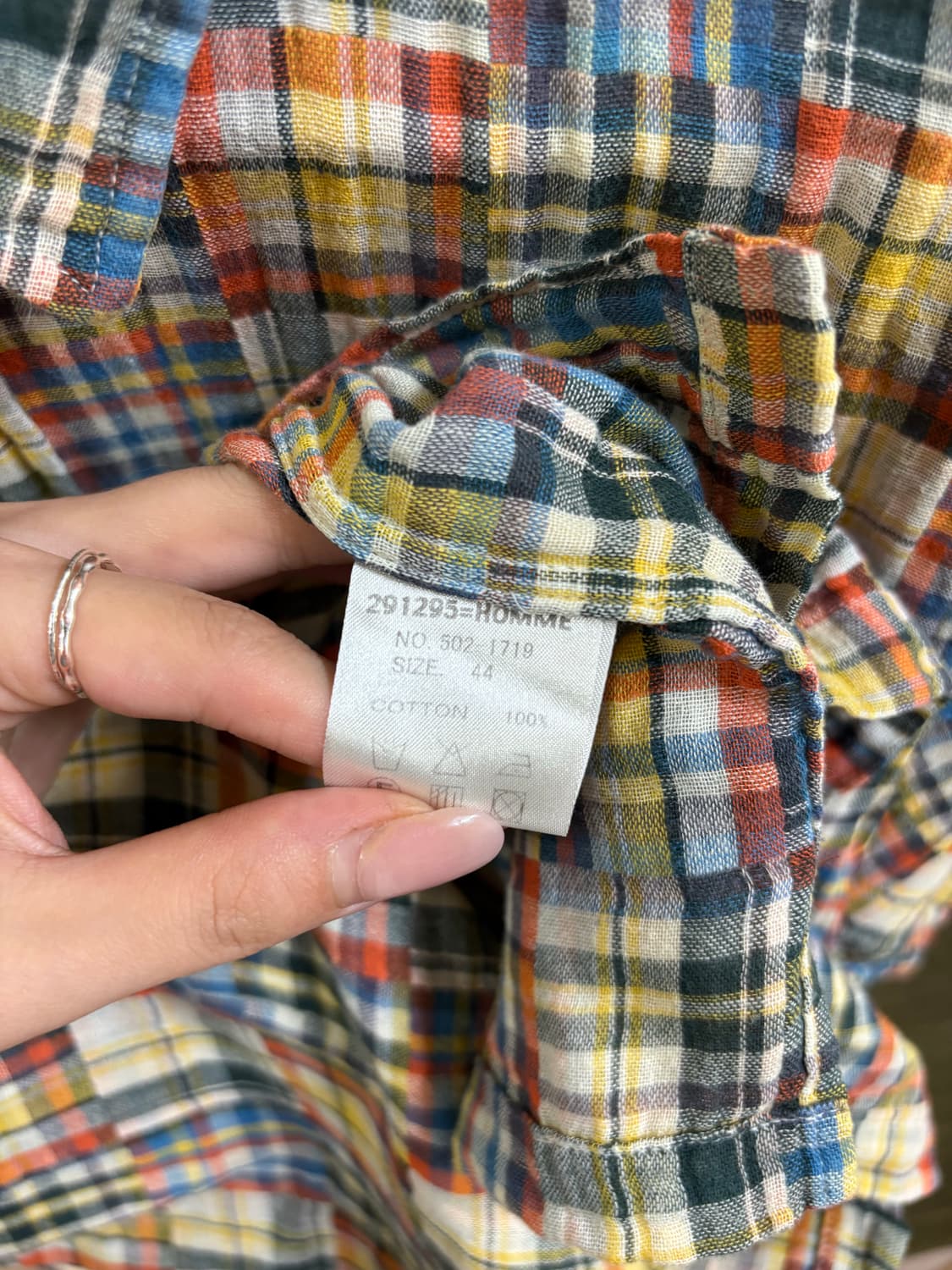 히피 291295 체크 반팔 셔츠  상품이미지4