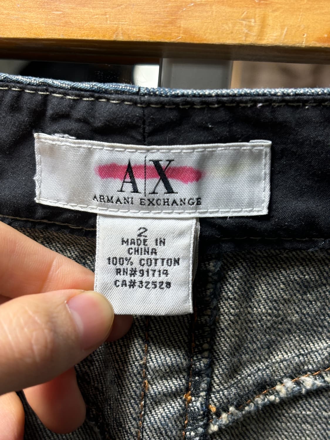 아르마니 익스체인지 데님 스커트 상품이미지5