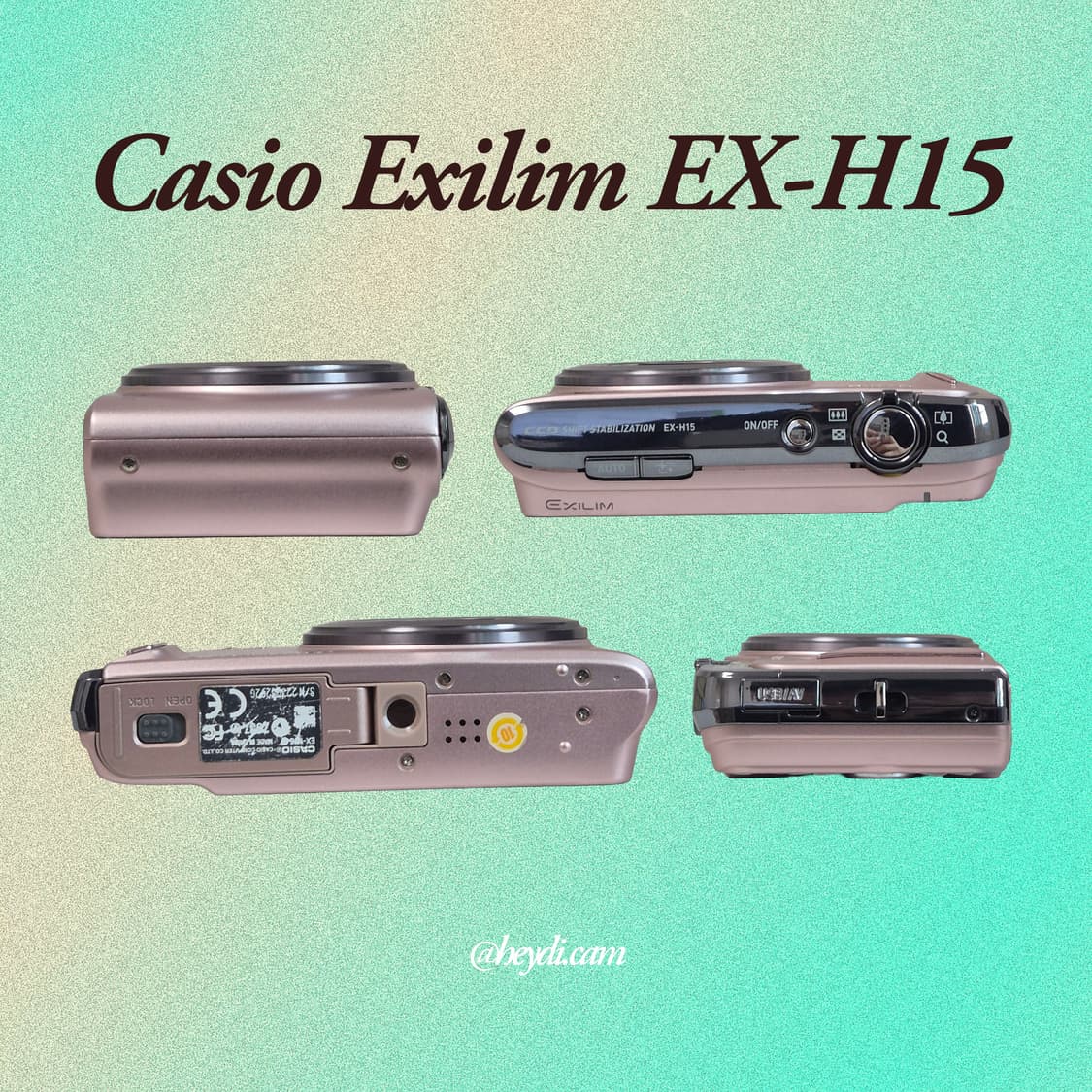 (츄디카)카시오 엑슬림 Casio Exilim EX-H15 핑크
 상품이미지3