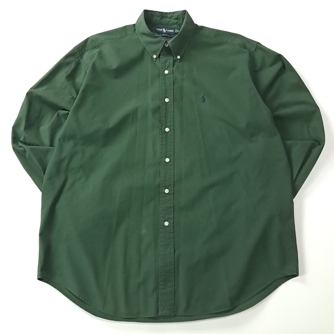 CK274 XL 폴로 90s 홍콩판 블레이크핏 포레스트 그린 셔츠 남방 상품이미지1