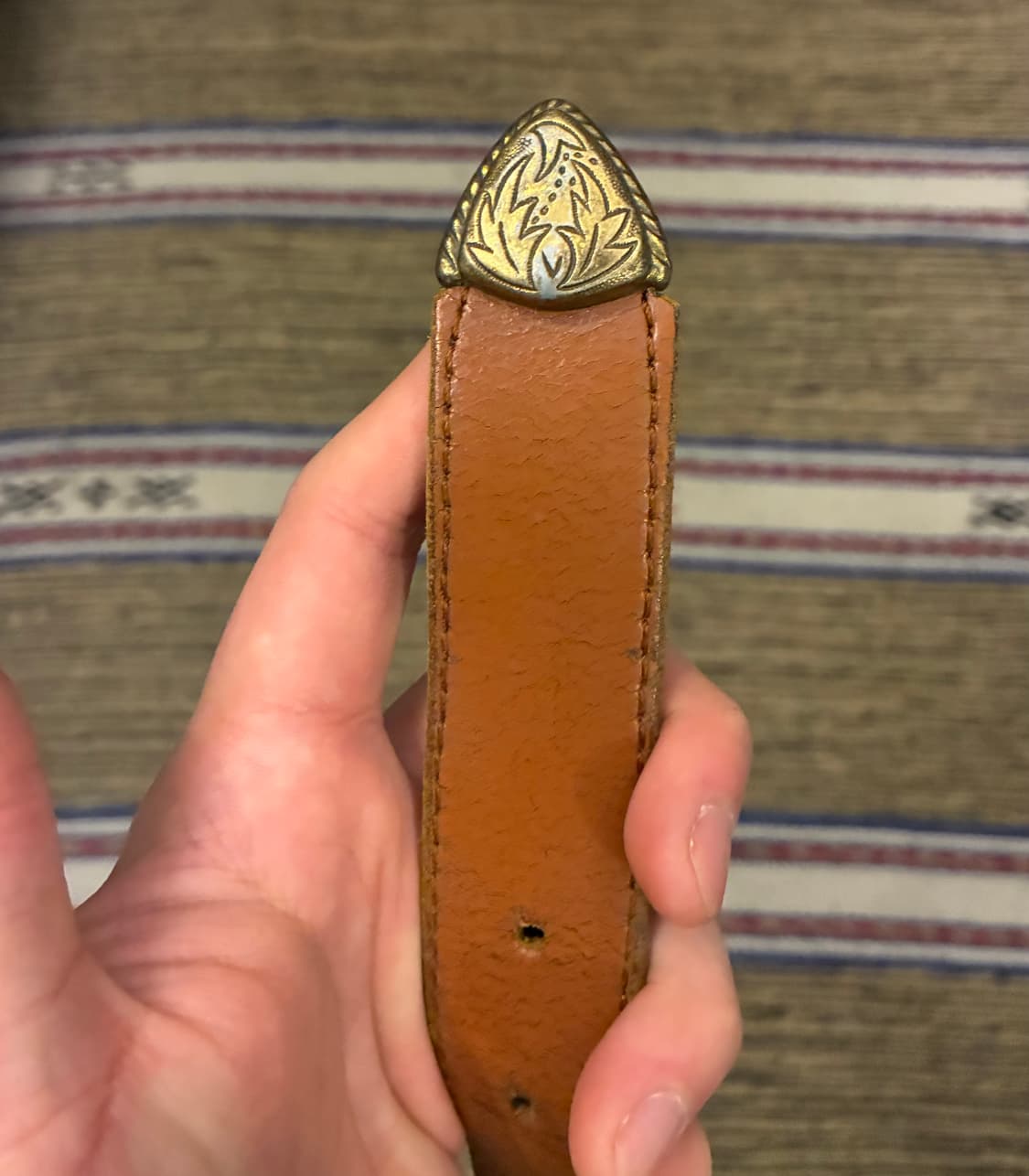 (26~30)USA 카우하이드 빈티지 웨스턴벨트 소가죽벨트 상품이미지4