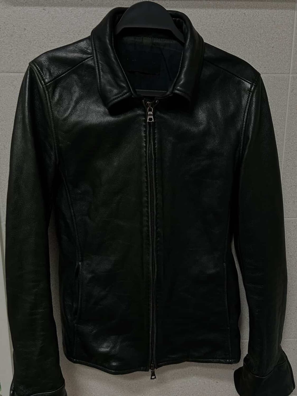 Junhashimoto zip leather shats jacket 상품이미지5
