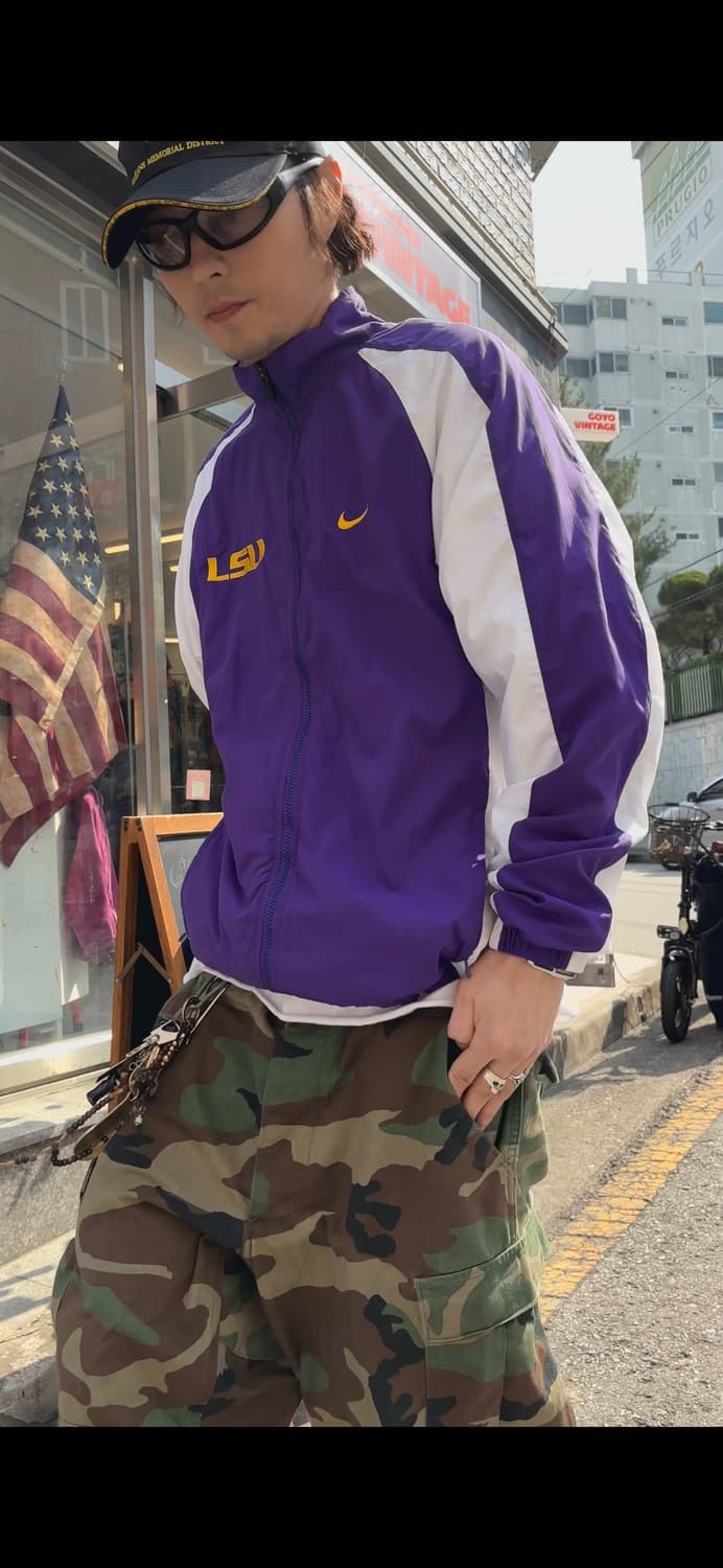 90s USA Nike LSU 윈드브레이커 상품이미지8