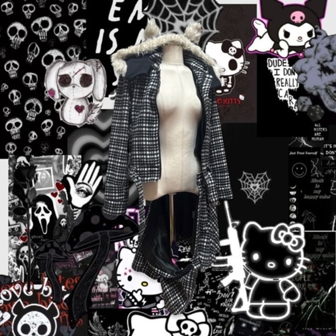 Algonquins fur ear check 2way coat & jk  상품이미지2