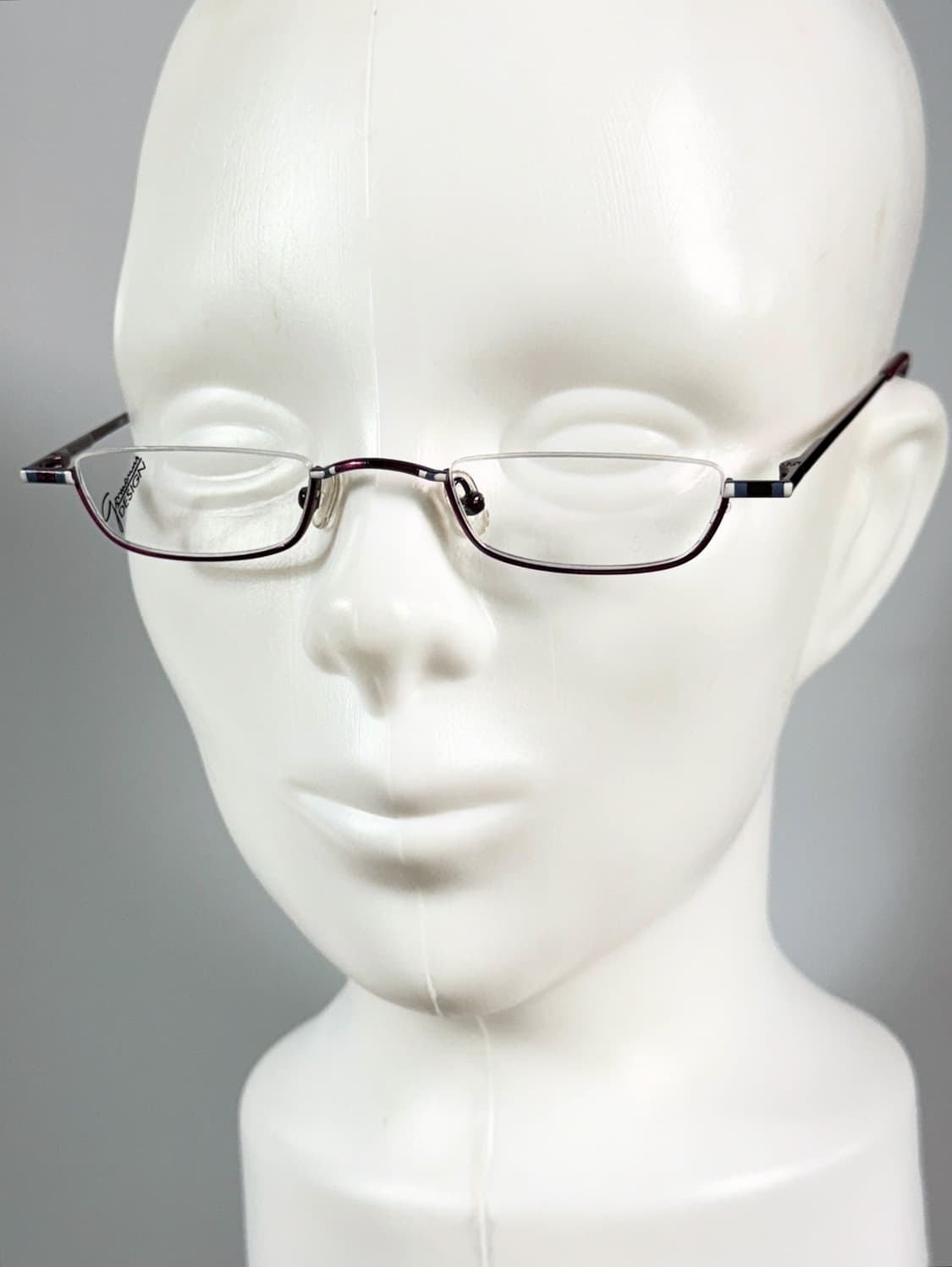 90s Gormanns Design 스퀘어 언더림 빈티지 안경 상품이미지8