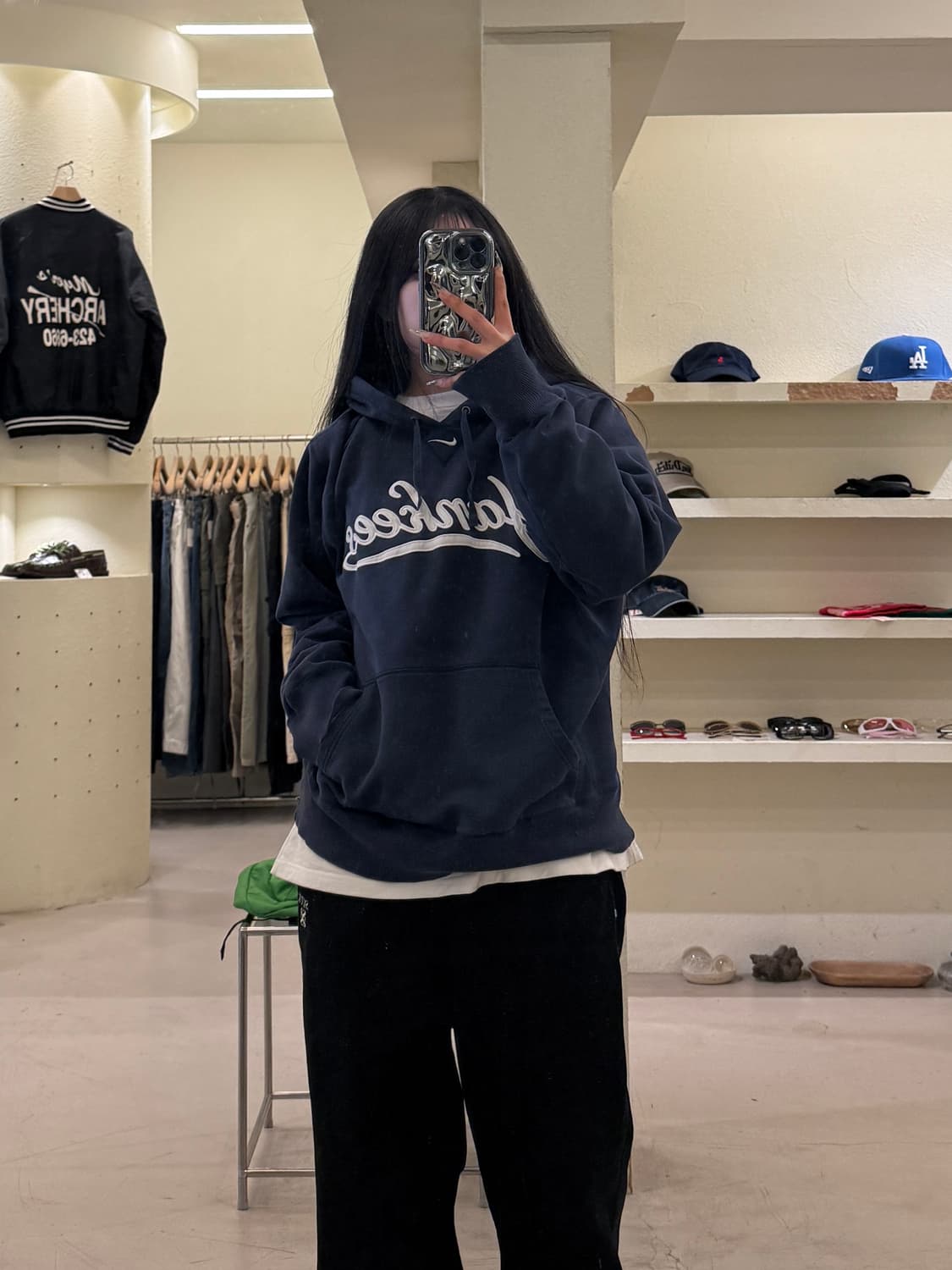 나이키 뉴욕 양키스 로고 후드티 U1076 상품이미지1