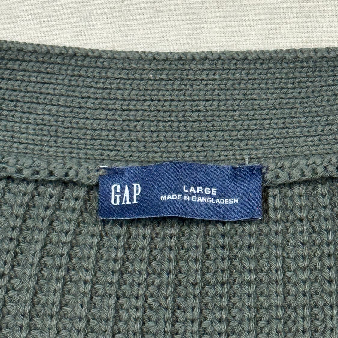 L) GAP 갭 올리브 카키 니트 가디건 상품이미지7