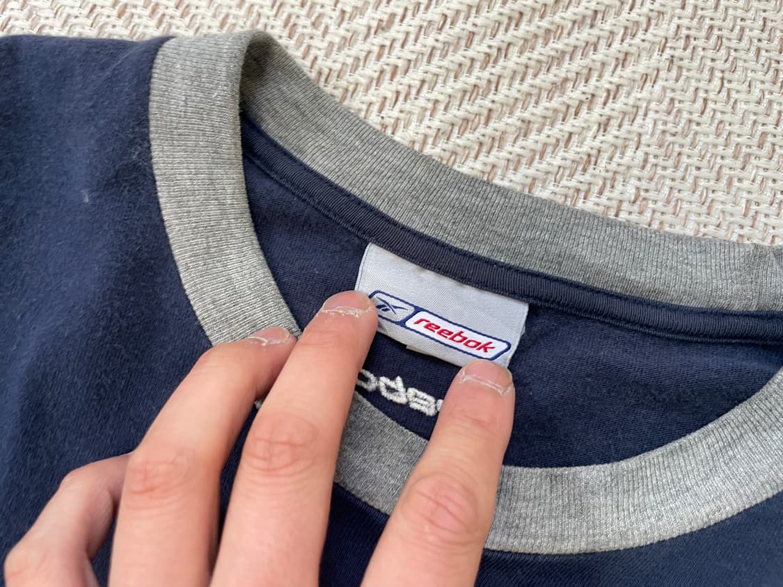 빈티지 reebok 로고 배색 반팔티 상품이미지5