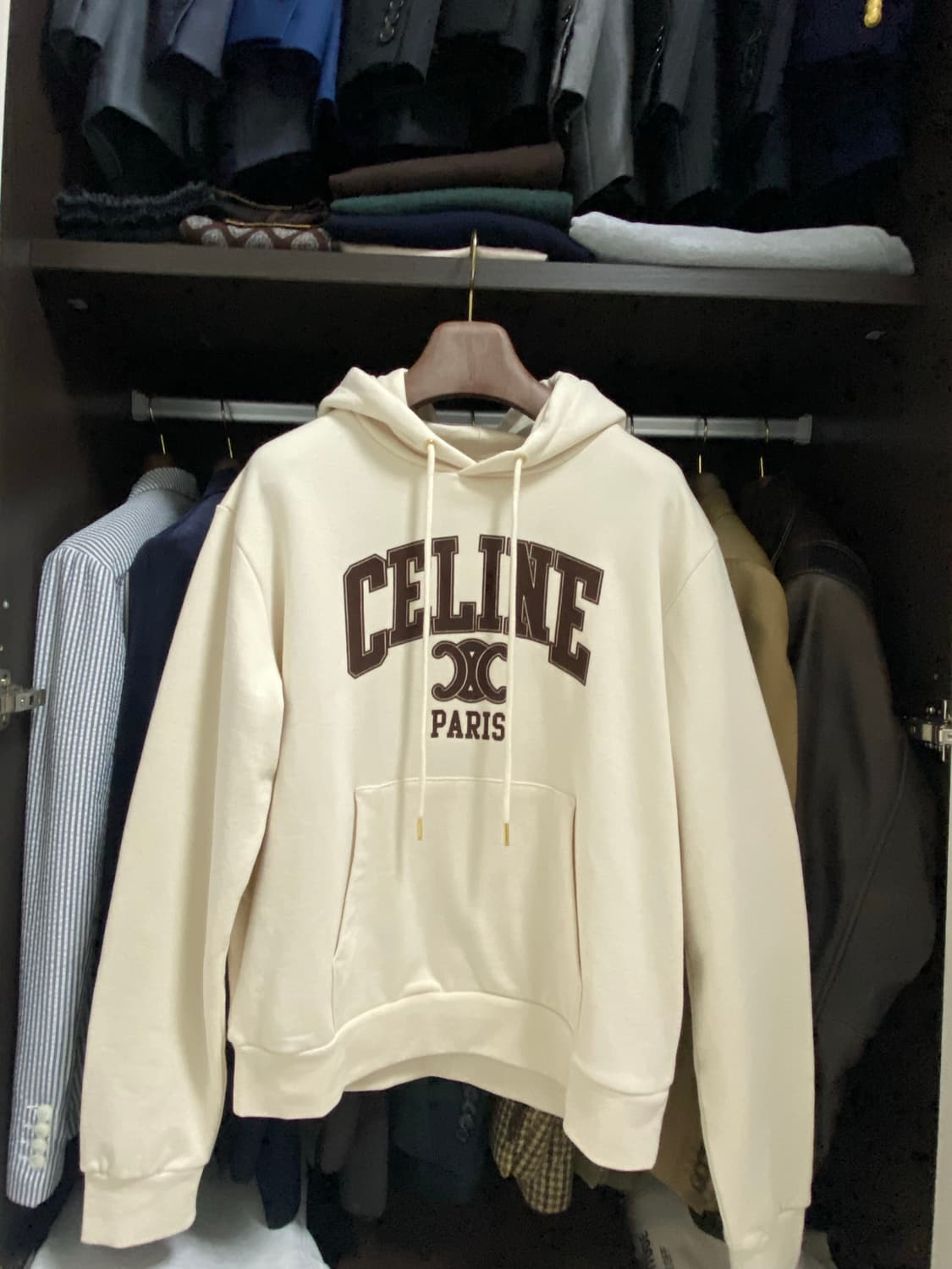 셀린느(CELINE) 코튼 플리스 오버사이즈 후드(L Size) 상품이미지2