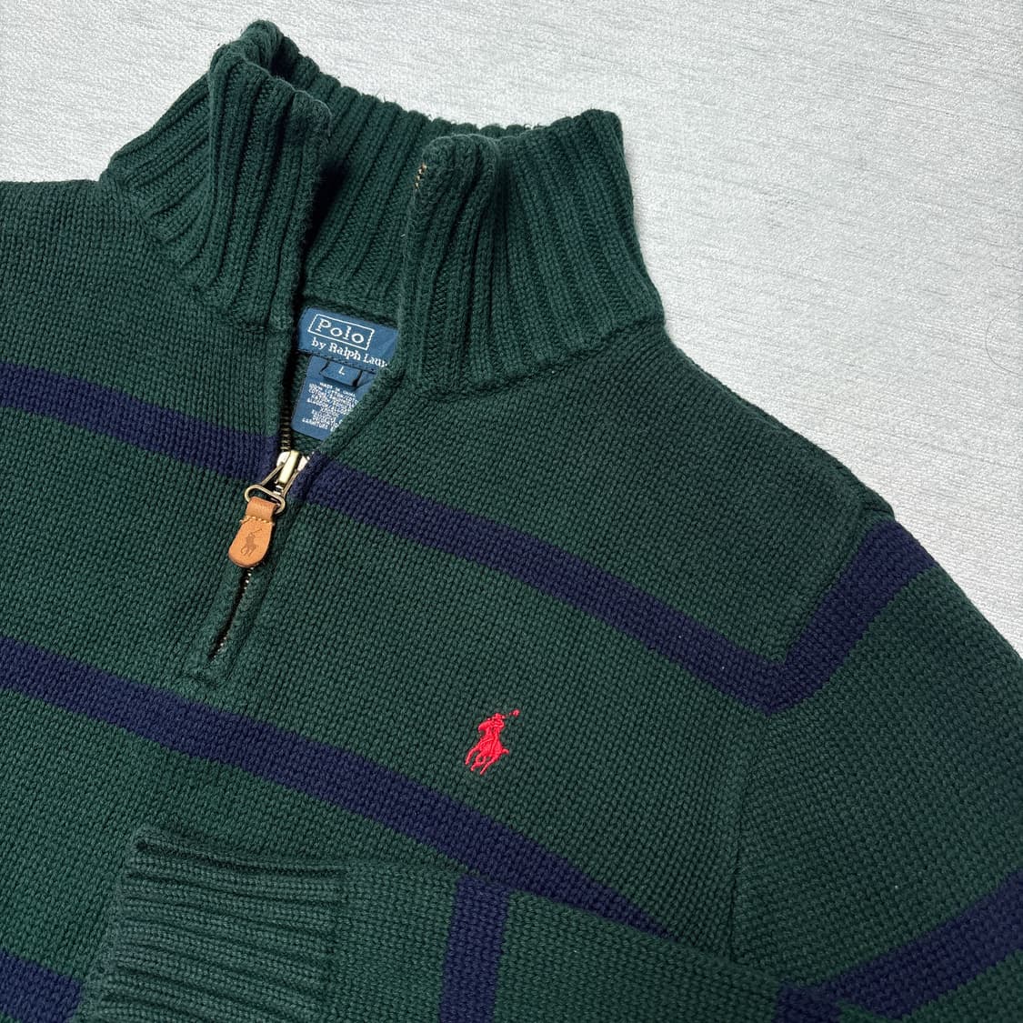 폴로 반집업니트 상품이미지3