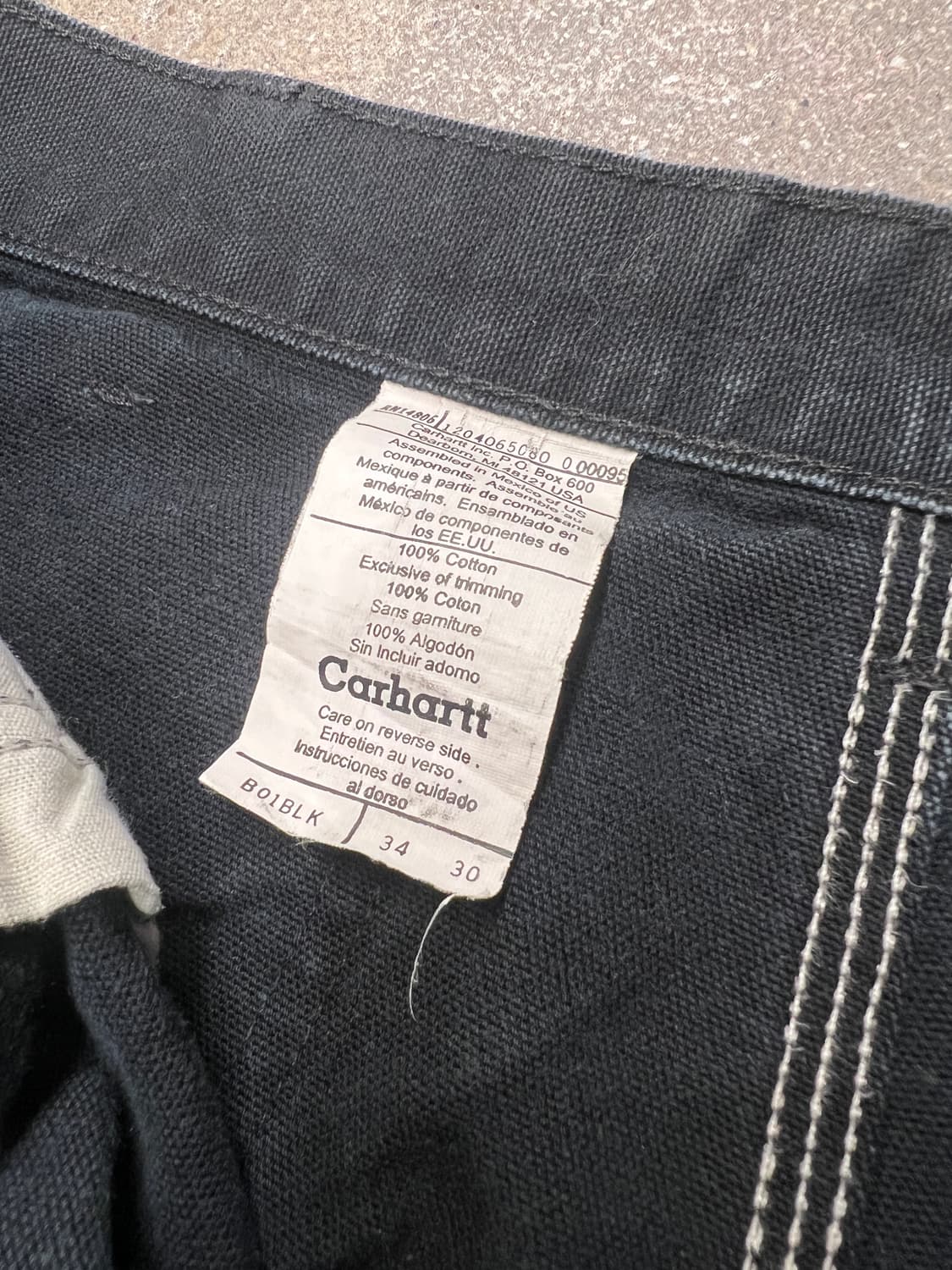 00’s Carhartt 칼하트 더블니 블랙 B01 BLK 상품이미지9