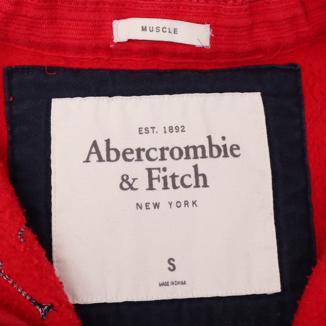 아베크롬비 레드 헤비 후드집업 상품이미지8