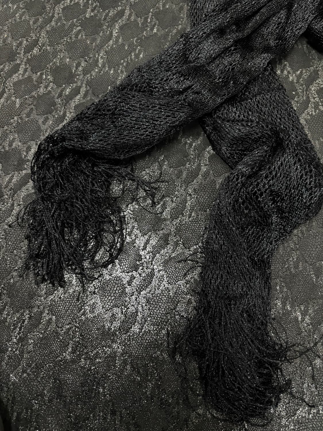 “Vintage” Black Scarf 상품이미지2