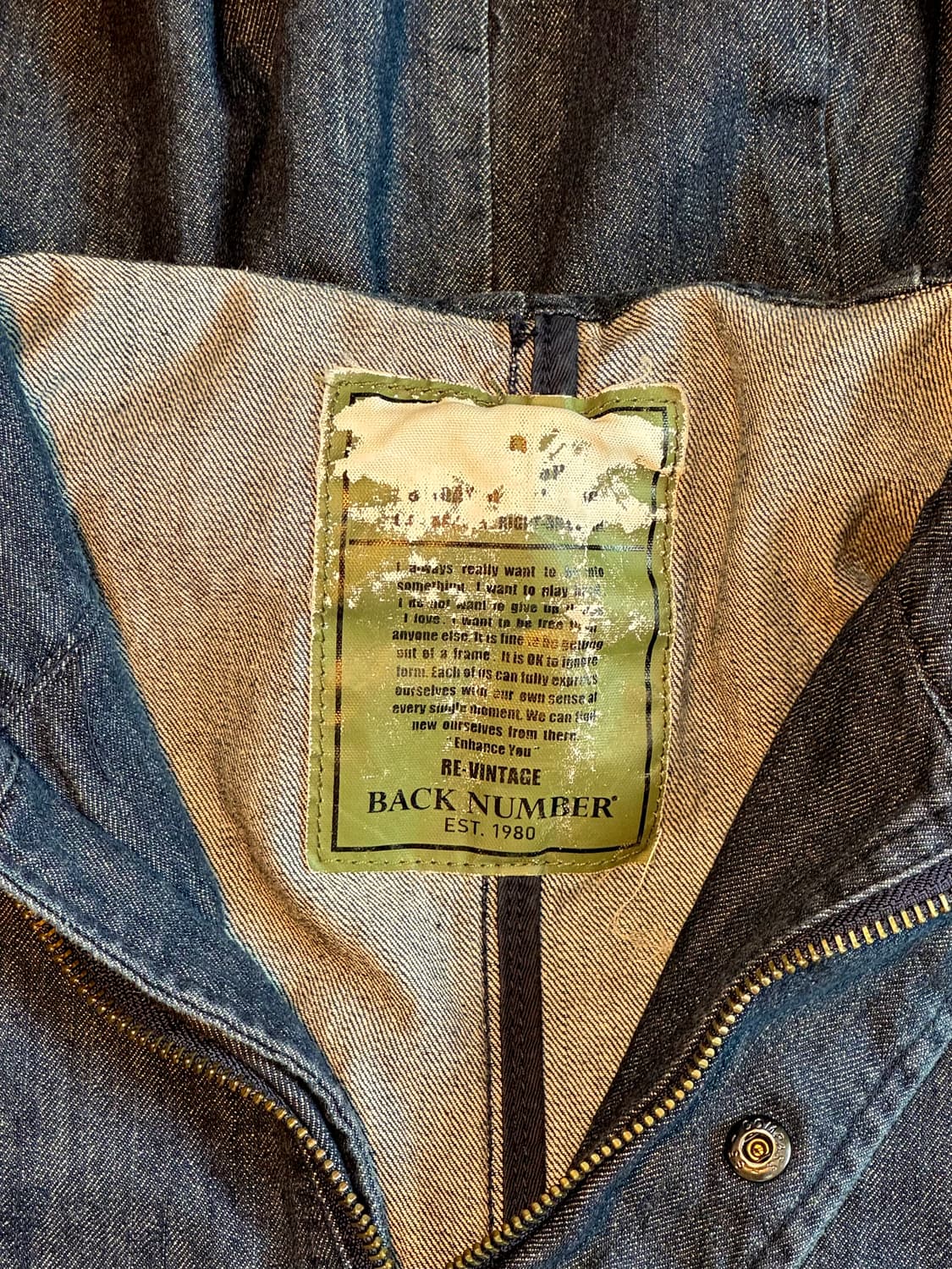 Back Number 데님 피쉬테일 파카 상품이미지3