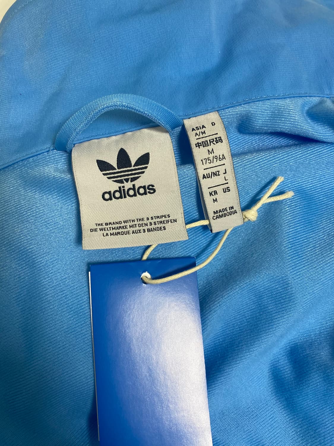 아디다스 파이어버드 져지 트랙탑 스카이블루 하늘색 상품이미지2