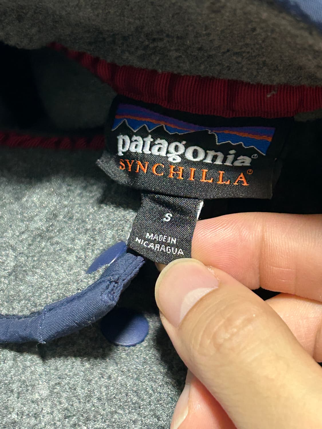 10s 파타고니아 신칠라 니켈 네이비 상품이미지5