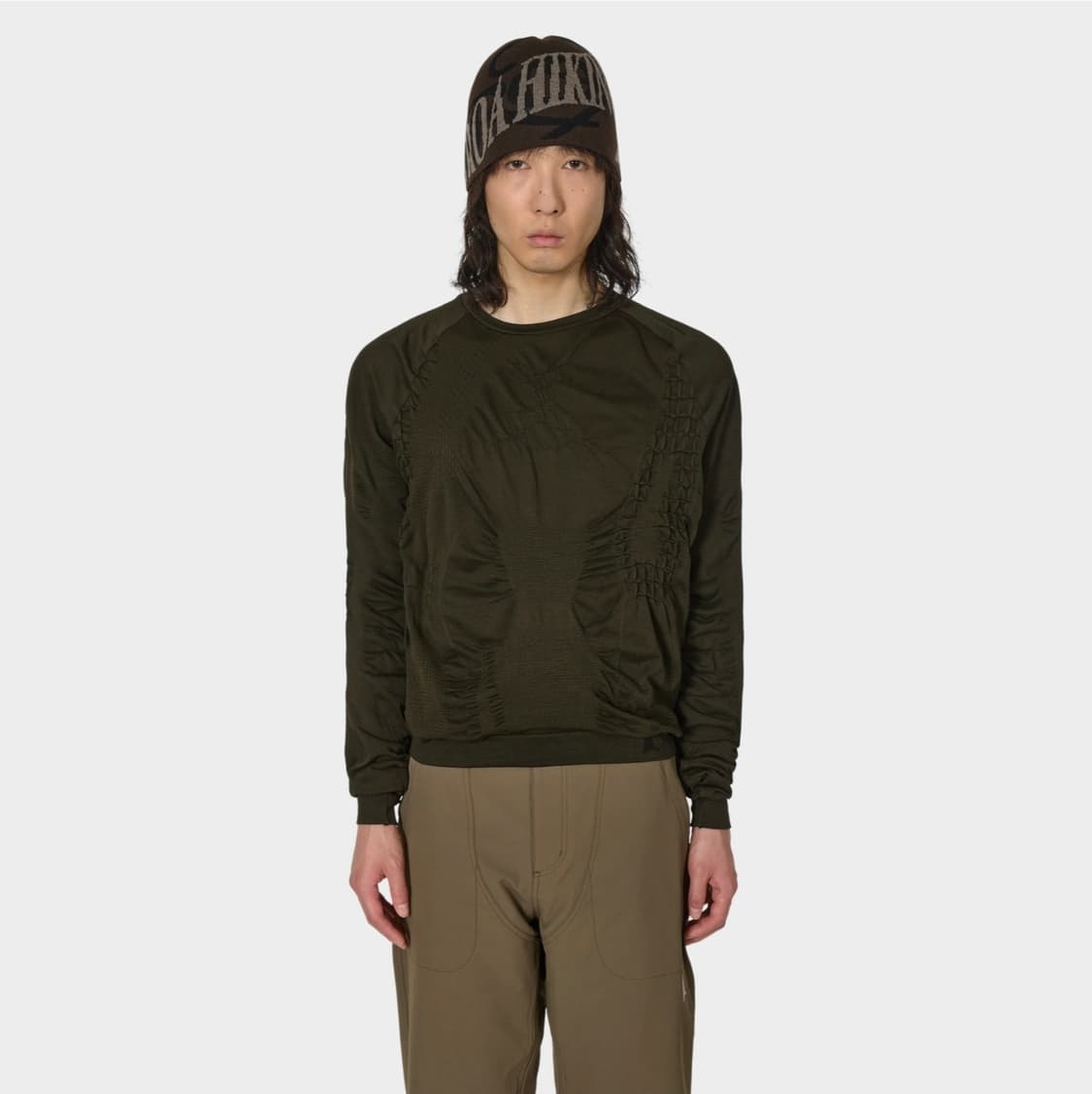 ROA 로아 3D 긴팔 니트 다크 브라운 블랙 XL 상품이미지1