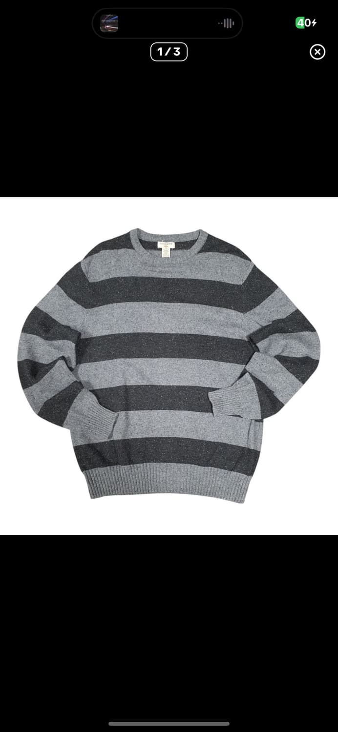 (바배) Dockers 스트라이프 울 혼방 니트 상품이미지1