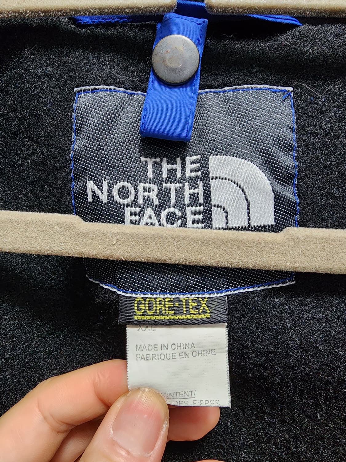 (빅사이즈) 90s 노스페이스 고어텍스 블루 블랙 바람막이 XXL 상품이미지10