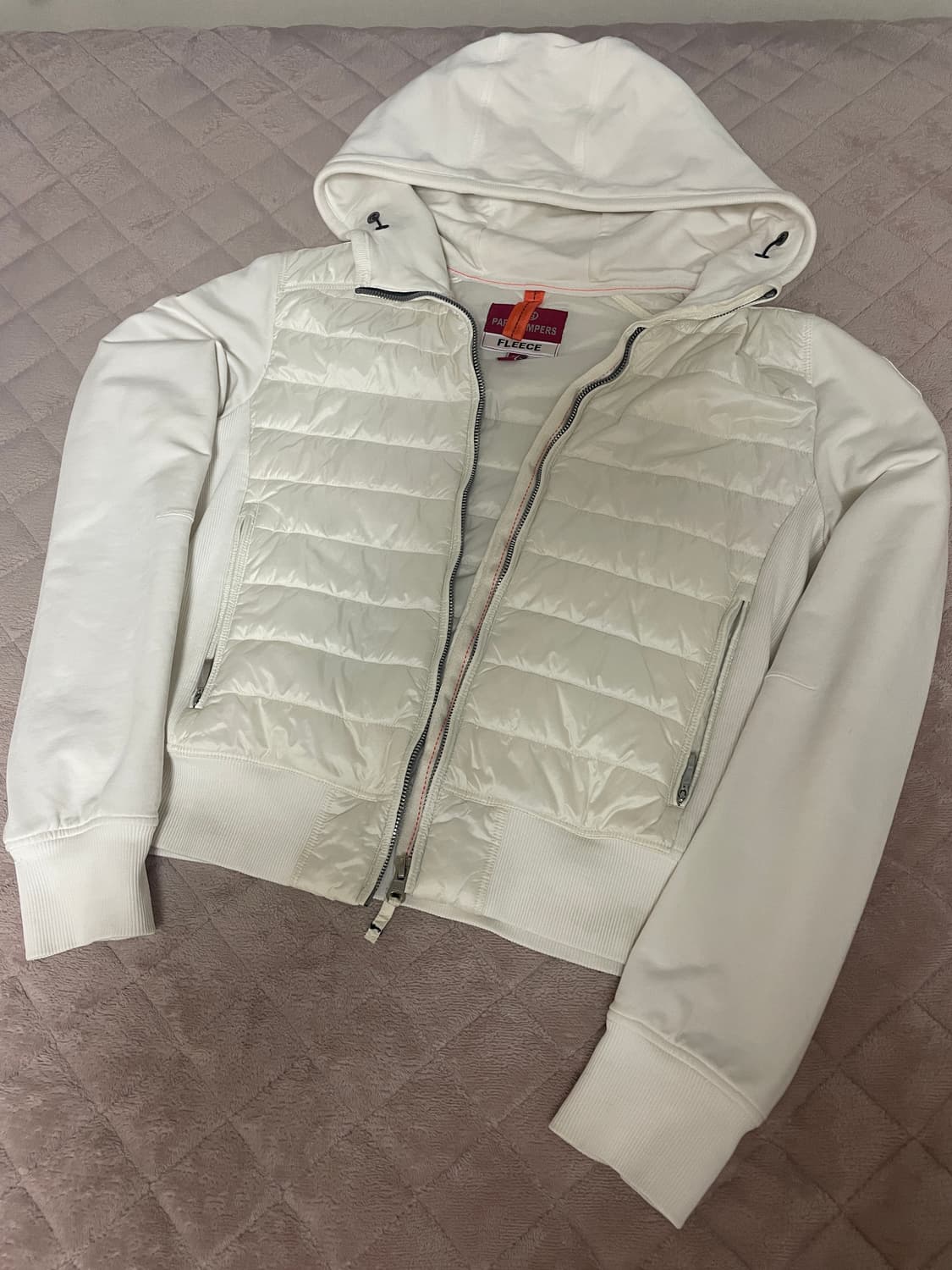 파라점퍼스 경량패딩 화이트 M 상품이미지1