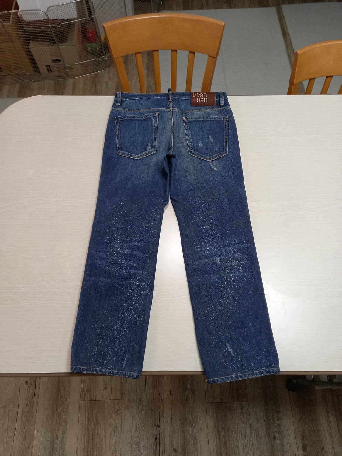 29 DSQUARED2 Italy 데미지워싱 페인티드 일자진 29-563 상품이미지2