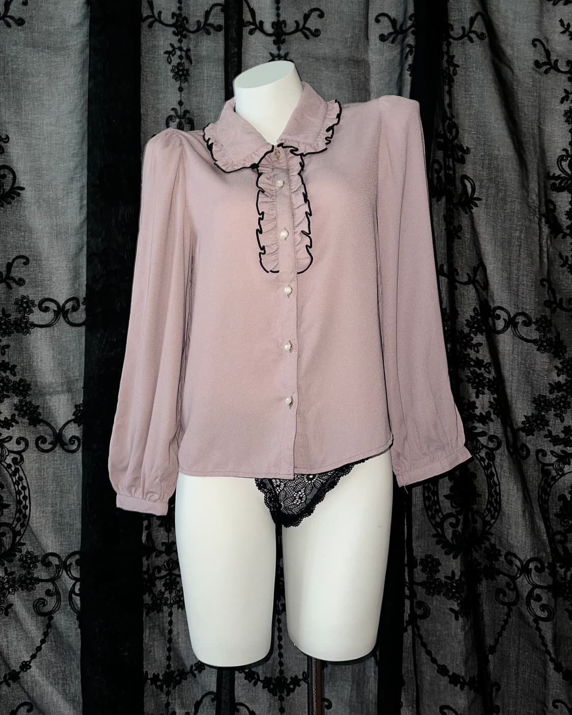 #Lutique Purple Blouse 상품이미지1