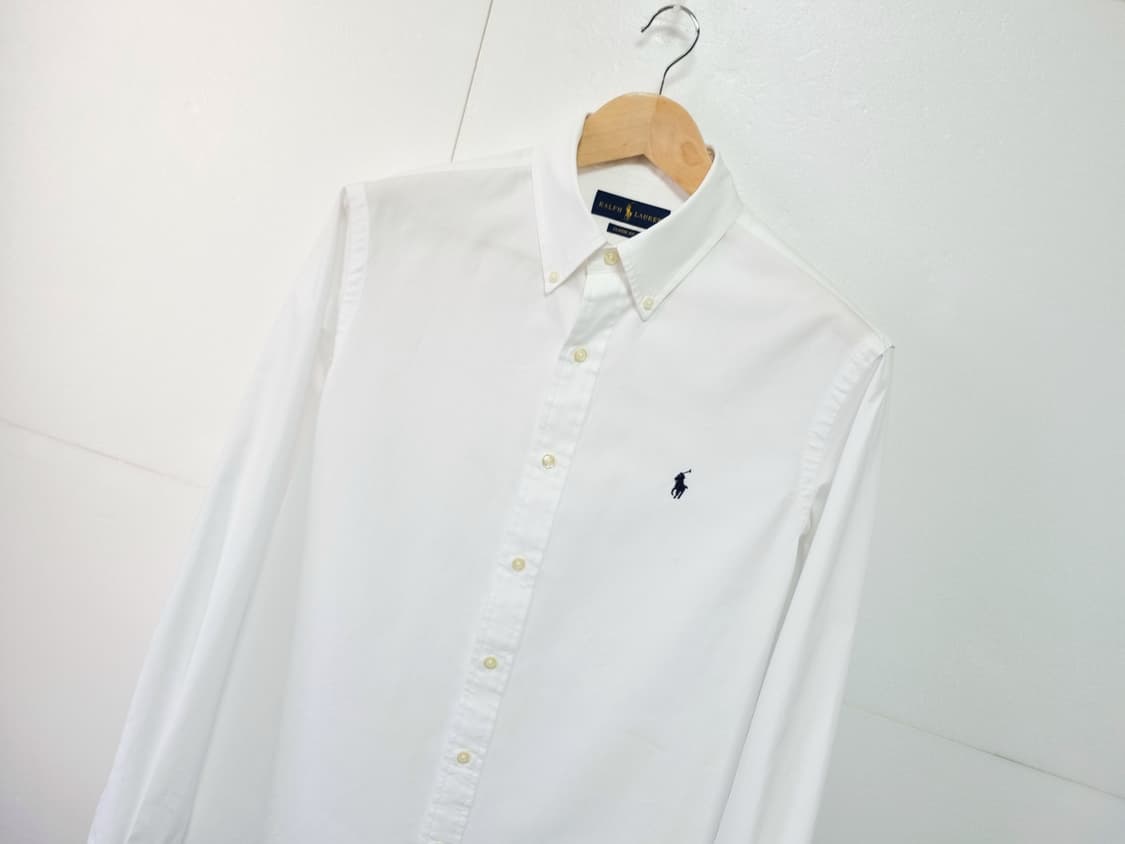 남성 폴로 랄프로렌 POLO 화이트 흰색 긴팔 남방 셔츠 상품이미지1