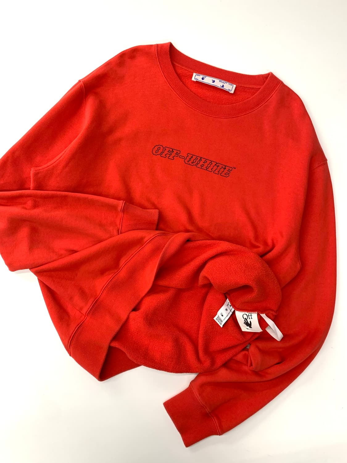 Off white 오프화이트 레드 핑거 맨투맨 상품이미지2