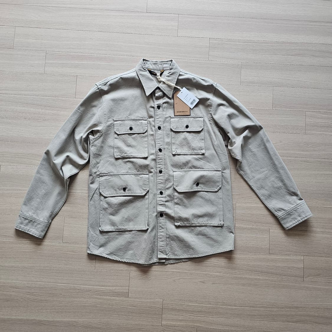 예약.L 100 새제품) 유니폼브릿지 4포켓 셔츠 자켓 셔켓 간절기 남자 상품이미지1