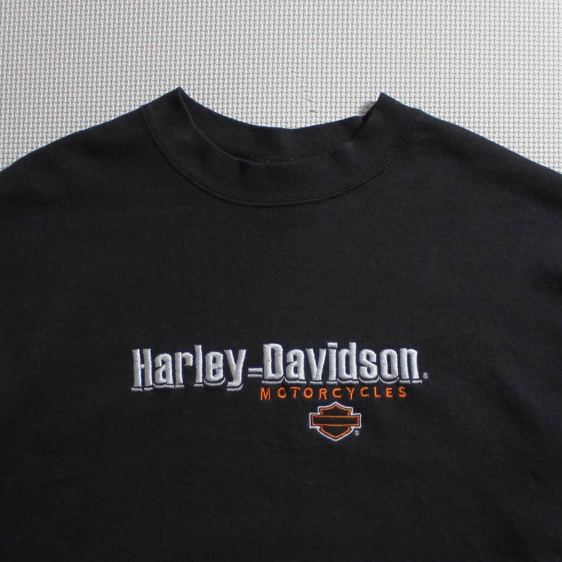 00's Harley-Davidson 할리 데이비슨 자수 기모 맨투맨 상품이미지2