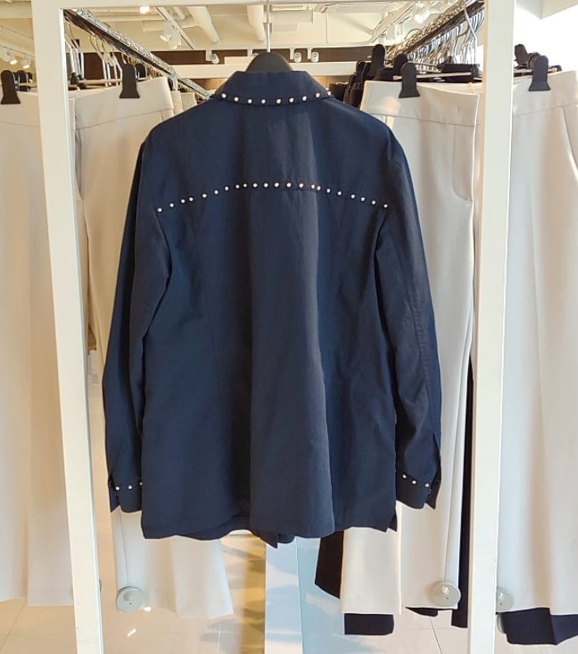 랑방 컬렉션 진주 바스락 투포켓 셔츠 자켓 상품이미지2