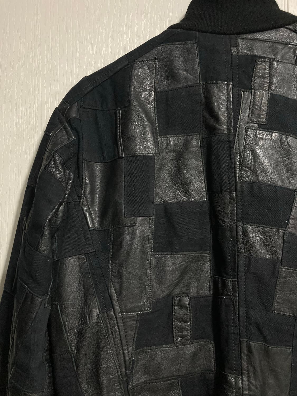 딕 비켐버그 패치워크 가죽 자켓 상품이미지8