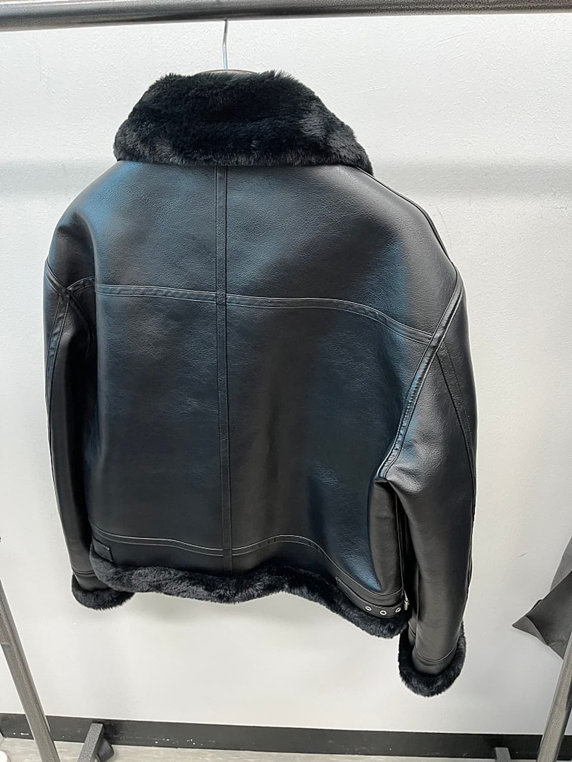 105) 론트 비건레더 무스탕  상품이미지3