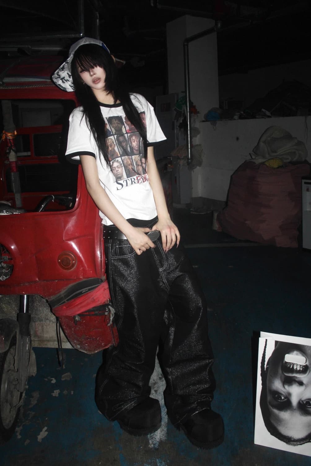 Street Star Contrast Graphic Vintage Tee 상품이미지3