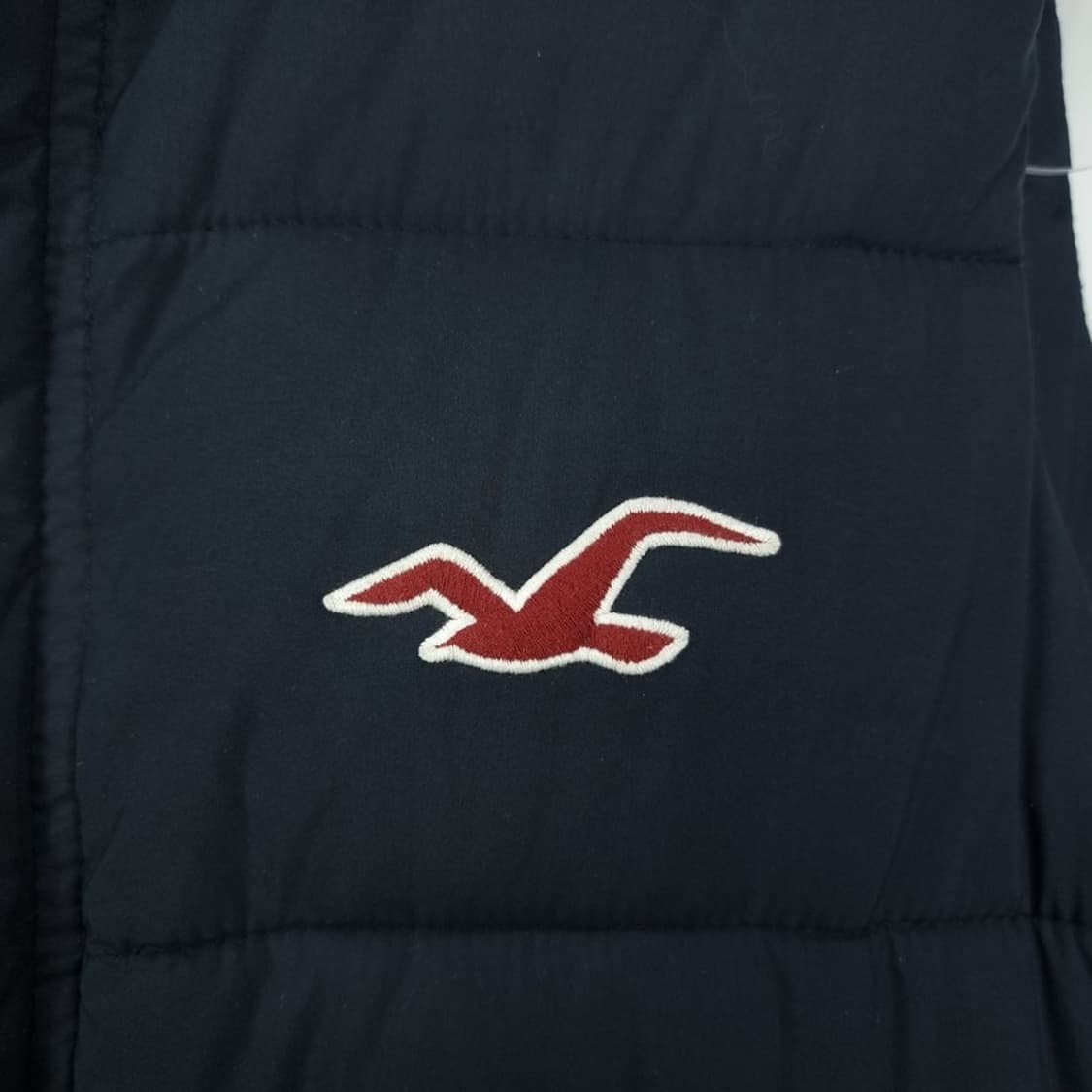 [홀리스터] 로고 패치 조끼 네이비 M18646 상품이미지6