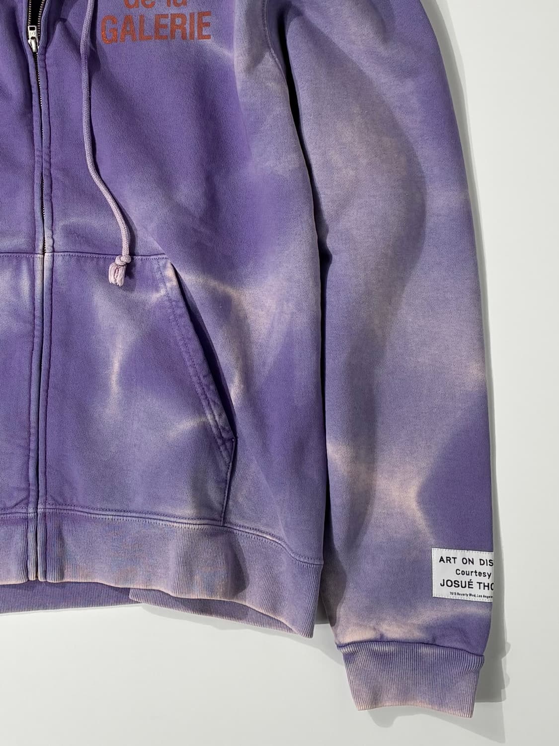갤러리 디파트먼트 선페이드 프렌치 로고 후드 집업 퍼플 XL사이즈 상품이미지3