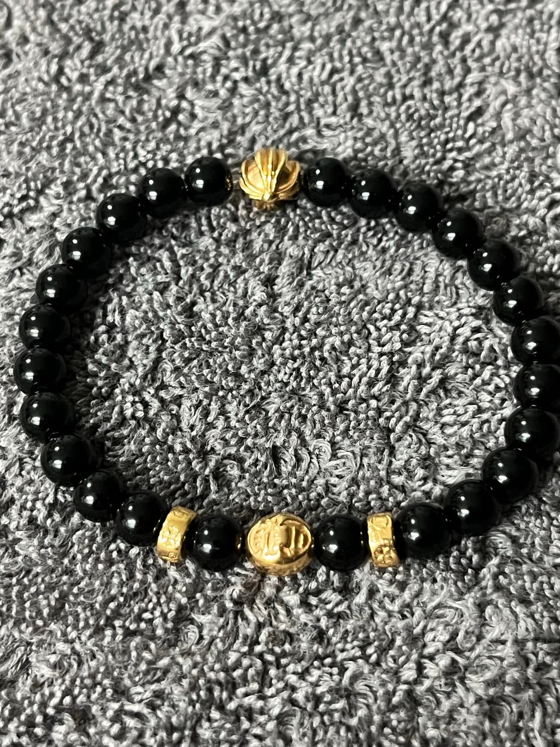 22k 비즈팔찌 제작 6mm 상품이미지1