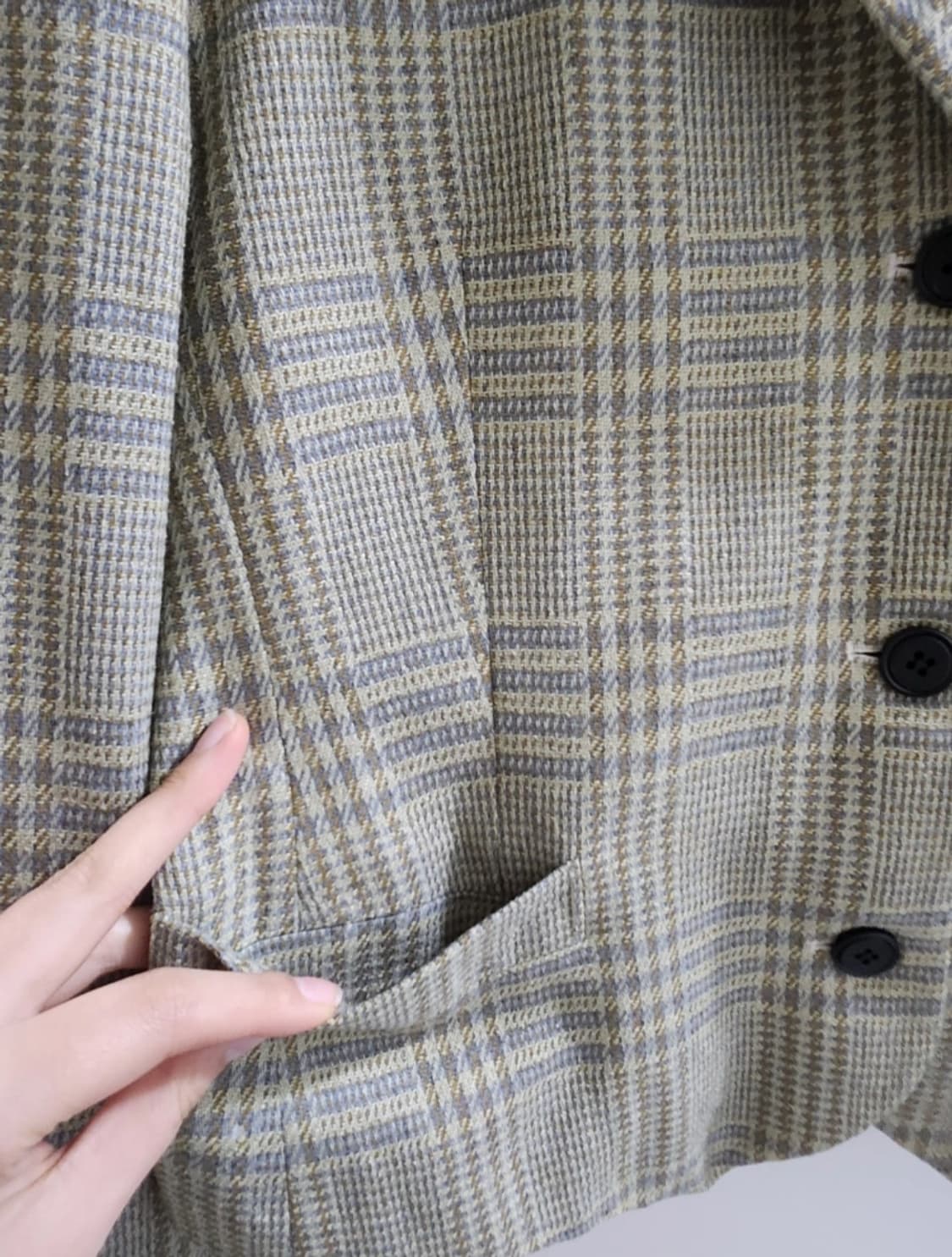 연두 트위드 자켓 상품이미지2