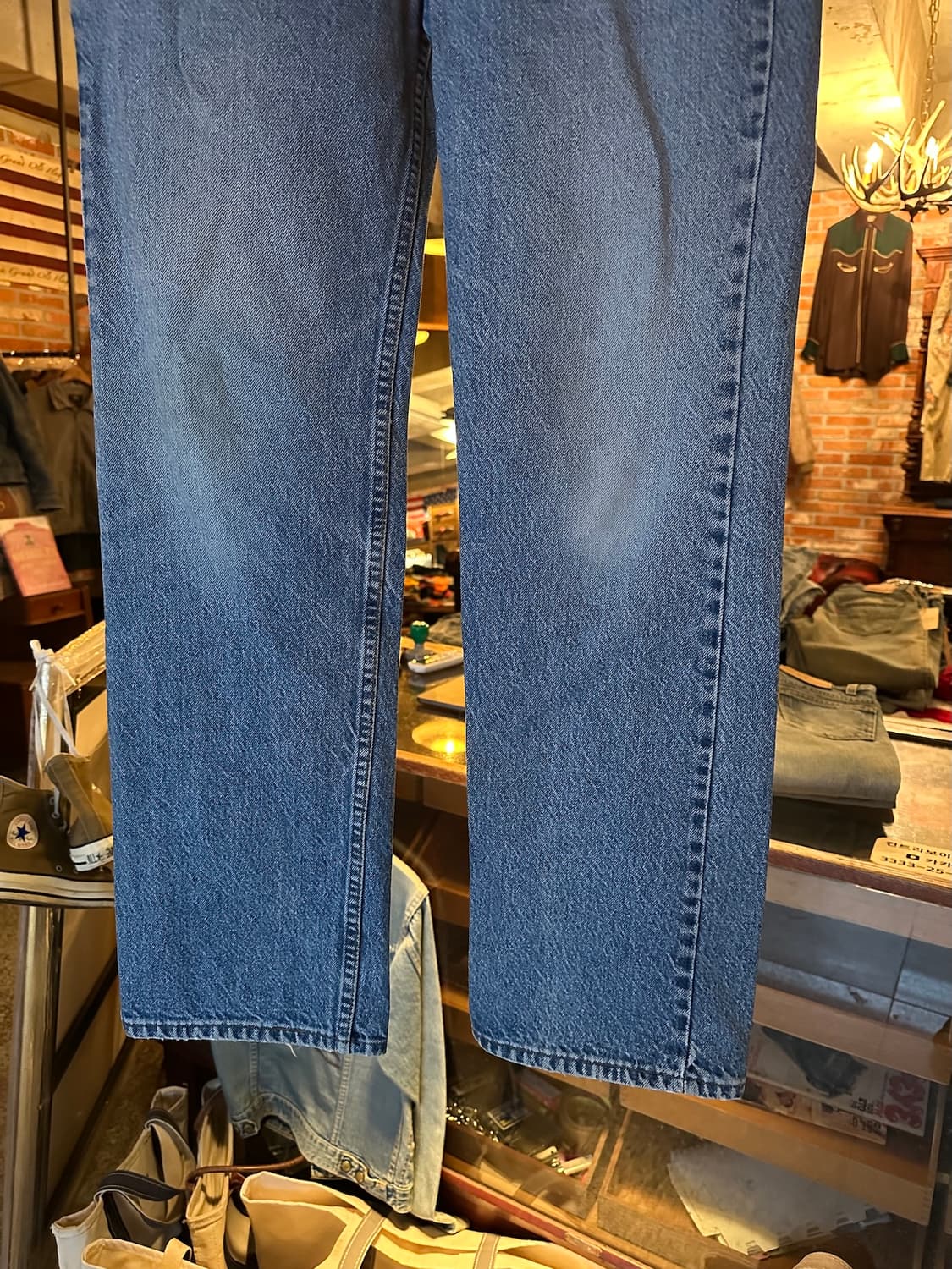 90s USA 빈티지 리바이스 517 오렌지탭 부츠컷 데님 팬츠 상품이미지3